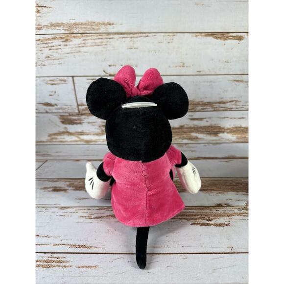 Disney Minnie Mouse Coin Bank 12” Plush Piggy Bank Stuffed Pink - Picture 2 of 3